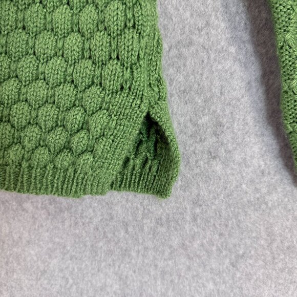 Field Flower Anthro Green Knit Long Sleeve Sweater Size Small Wool‎ Mohair Blend - Picture 8 of 11